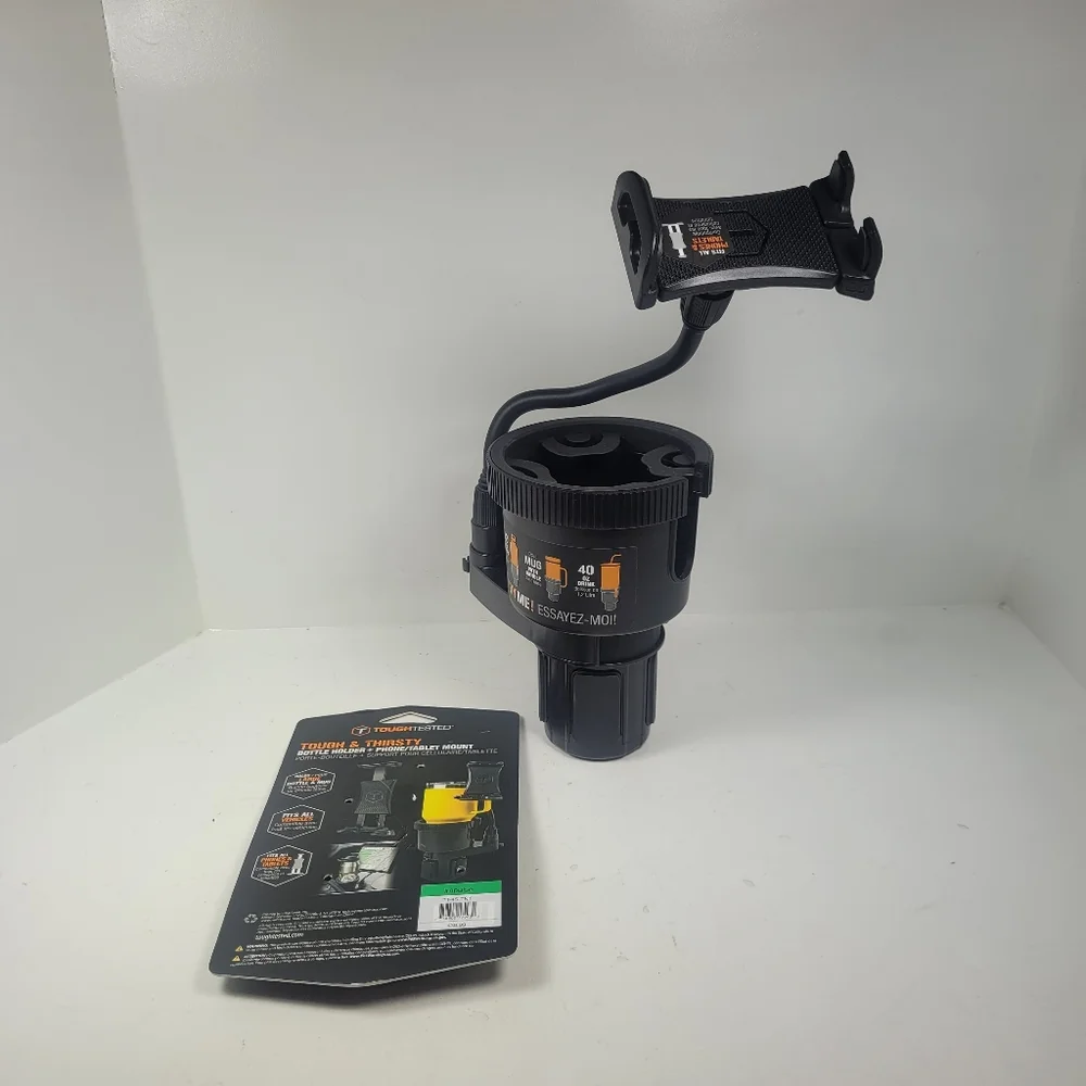 Black Large Drink And Phone Mount